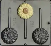 Gerbera Daisy Flower Lollipop Chocolate Candy Mold 3360 NEW