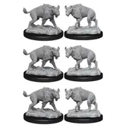 3x 2pc Wizkids Deep Cuts Unpainted Miniatures Hyenas Figure Collectable Toy