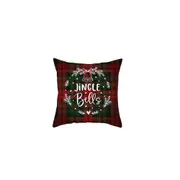 2Pcs Christmas Pillowcase Cotton Linen Throw Pillow Cover for Couch Home Decorations -Style 5
