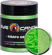 Eye Candy Pigments Premium Green Mica Powder - Sibafu Green (25gr) - for Epoxy, Resin, Soap, Paint, Woodworking, Acrylic Pouring, Bath Bombs, Fishing Lures - DIY Arts and Crafts Additive