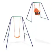 2 In 1 Single Swing And Toddler Swing Orange