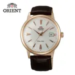 【ORIENT 東方錶】DATEⅡ機械錶 皮帶款 玫瑰金 - 40.5 MM(FAC00002W)