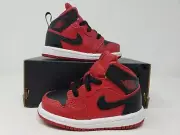 Jordan 1 Mid Reverse Bred TD Toddler Size 5C 640735-660 Red Black Casual Shoes