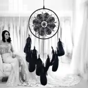 White Goose Feathers Dream Catcher