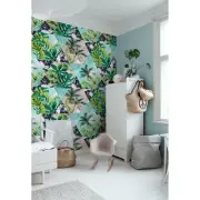 Palms triangle removable Wallpaper green mural Self Adhesive Home Decor