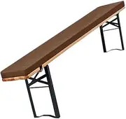 Outdoor Bench Cushion 140cm/100cm/120cm/150cm/220 x 40cm for Indoor Garden Furniture, Non Slip Pad Patio Kitchen Sofa Bench Cushions for Dinning Bench Swing Window Seat Pad(Brown,110x28x3cm)