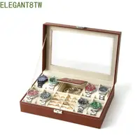 在飛比找蝦皮購物優惠-ELEGANT8TW手錶架展示盒,可拆卸手錶枕頭1/2層手錶