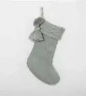 Hearth & Hand with Magnolia Holiday Knit Stocking Silver Green - 20" ( I HAVE 7)