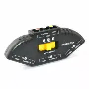 3-Way Audio Video RCA Switch Box + RCA Cable for Connecting 3 RCA Output Devices