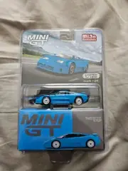 Mini GT 1:64 Bugatti EB110 GT - Blue - Bugatti #644 - NEW