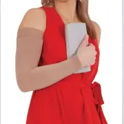 Mediven Comfort Lymphedema Armsleeve X-Wide, Long 15-20mmHg Micro-Dot Band (Cara