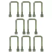 8 Pack M10 40mm x 88mm U-Bolt N-Bolt for Trailers with Nuts HIGH TENSILE