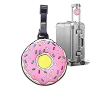 Rissunkv Bag Tags for Luggage, Decorative Silicone Baggage Labels, Travel Luggage Food Shape Tags Suitcases Bag Labels for Privacy Protection ID Identification