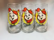 3 “Alvin Alvin Alvin” The Chipmunks Drinking Glasses 1985 Vintage NEW CONDITION