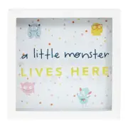 WALL ART MONSTER COLOURFUL KIDS 3D FRAME gift decoration framed print nursery