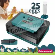 25 Eggs Incubator Chicken Hatcher Turning for Duck Quail Poultry Bird Hatching