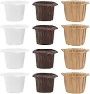 UPKOCH 180 Pcs Hat Shaped Muffin Cups - Assorted Color Cupcake Liners for Baking, Parties, Weddings, Birthdays - Oil-Proof, Food-Grade Wrappers Paper for Bakery, 2.75 Inches