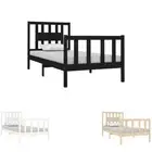 Bed Frame Wooden Mattress Base Bedstead Platform Bedroom Solid Wood vidaXL