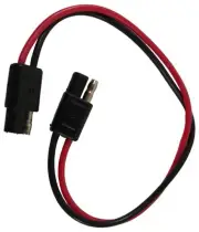 Workman TP2 CB Radio 12" Long Polarized Quick Disconnect Bullet 16 AWG 2-Pin