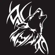 D-967 Wolf Tribe Pattern Car Modified Decorative Sticker