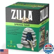 Zilla Spring Cave Décor with Blue LED, Rain Chamber, One Size, ECOM
