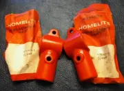 (2) HOMELITE 97640-1 HANDLE BAR CLAMPS Red
