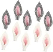 10pcs Hair Accessories Home Decor Day Accessories Felt Rabbit Ears Decorations Decorative Garden Lovely Felt Ear Party Favors Felt Cloth