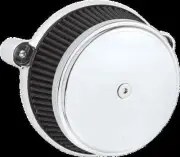 AN Big Sucker Air Filter Kit w Cover Smooth Chrome Harley Freewheeler 17-22