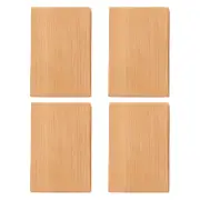 4Pcs Wood Blocks Craft Wood Carving Blocks Set Diy Wooden Building Blocks