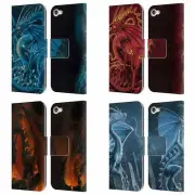 OFFICIAL VINCENT HIE DRAGONS 2 LEATHER BOOK WALLET CASE FOR APPLE iPOD TOUCH MP3