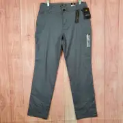 Lee Relaxed Fit Straight Leg Mid Rise Pants Sz 14 34x33 Long Checkered NEW