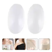 2 Pairs Anti-skid Shoulder Pad Thick Pads Unisex Transparent