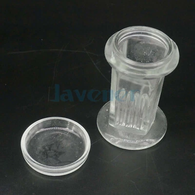 Microscope Glass Slide Staining Jar 5 Slots With Lid For Lab Apothecary Chemist
