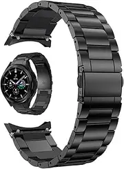[Wadayu] Band Compatible with Samsung Galaxy Watch 4 / Watch 5 Classic, Stainless Metal Replacement Watch Band