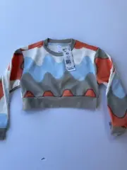 Adidas Girl Sweatshirt Multi Sport Multi Deporte Marimekko Sz XS 7-8Y