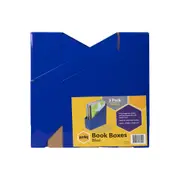 5pc Marbig 27x9cm Magazine Book Storage Holder Box File Organiser Small Blue