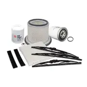 Sakura Front + Rear Wiper Blades & Filter Kit for Nissan Patrol GU 4.8L 04-07