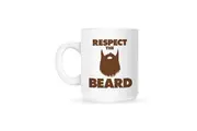 Grindstore Respect The Beard Mug (White) (One Size)