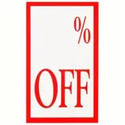 QuikStik Esselte Display Ticket◉75x125mm◉% OFF◉Pack of 10◉48291◉Pre-Printed◉Aus◉