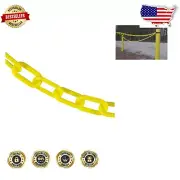 Lightweight UV-Resistant Crowd Control Chain - 50-Foot Length, 2-Inch Links