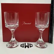 Baccarat Narcisse Large Wine Glass Clear Crystal Set Of 2 New In Box 2812668