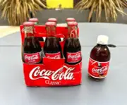 Coca Cola Classic 6 pack / Bottle 10oz Coke 1996 Vintage