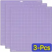 Strong Grip Cutting Mat for Cricut Explore Air 2/Maker 12x12 inch 3 Mats（3-Pcs)
