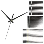 Clock Hands, 12 Set Clock Hands Kits Clock Mechanism Movement Aluminum,Black,A12