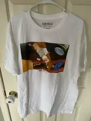 NEW COWBOY BEBOP CORGI EIN COTTON WHITE XL T-Shirt Anime MANGA FUNIMATION