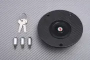 TWM Black Carbon & Alu Fuel Tank Gas Cap + keys SUZUKI GSR 600 WVB9 2006-2011