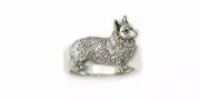 Corgi Ring Jewelry Sterling Silver Handmade Dog Ring CG3-R