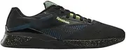 [Reebok] Unisex's Nano X4 Sneaker, Black Escape Blue Digital Lime, 11.5 US