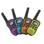 UNIDEN UH45-4 UHF HANDHELD RADIOS 80 CHANNEL 0.5W 1/2 QUAD COLOUR PACK