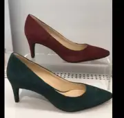 Nine West ERIKA Pointy Toe Wine Pumps Size 9.5